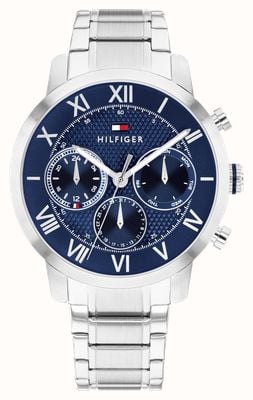 Tommy Hilfiger Th-Oxford Multifunction (42mm) Blue Dial / Stainless Steel Bracelet 1710728