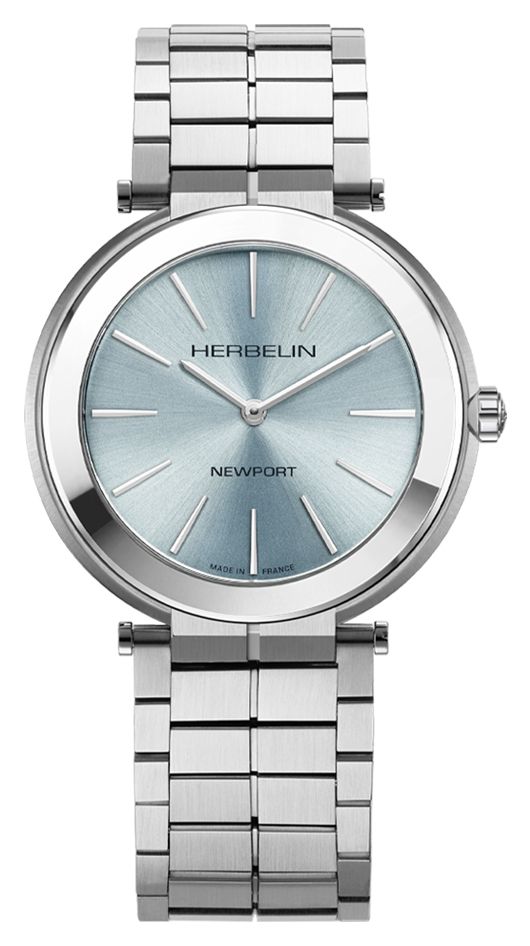 Herbelin 19522B125 Newport Slim Quartz (40mm) Arctic Blue Watch
