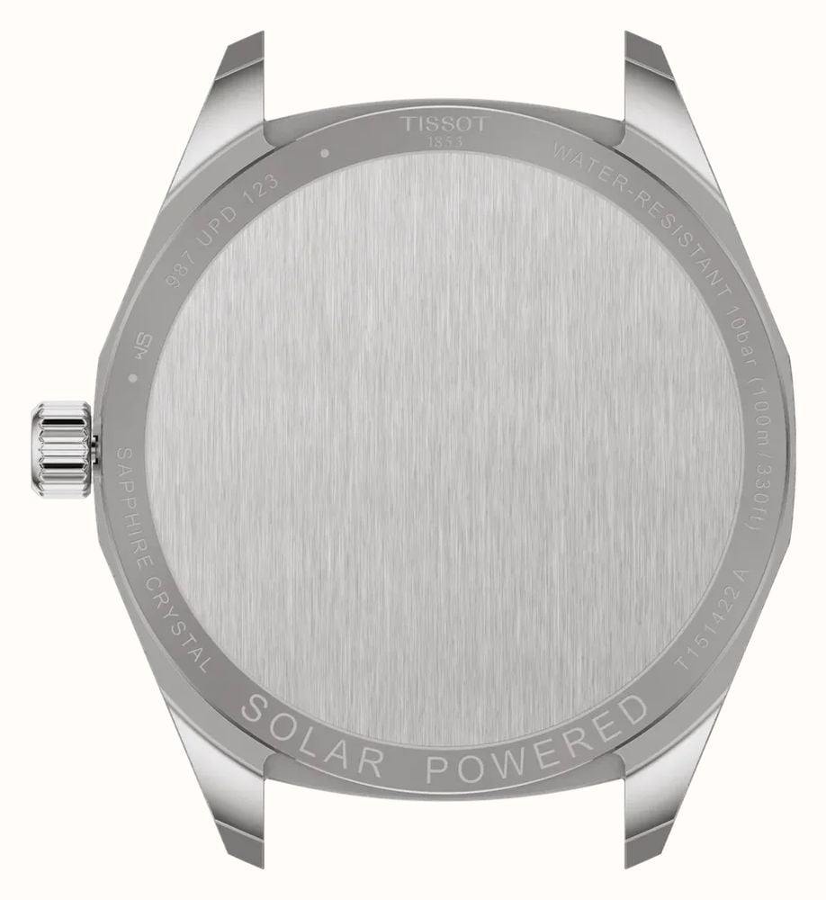 Tissot PRC 100 Solar (39mm) Green Sunray Dial / Stainless Steel Bracelet T1514221109100 - alternate view 5