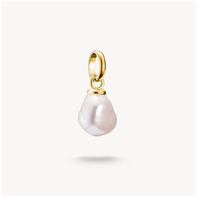 Thomas Sabo Charm pendant freshwater pearl Connect gold-plated CC1282-430-14