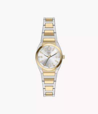 Fossil Everett 27 mm Three-Hand Two-Tone Stainless Steel Fossil Watch ES5494