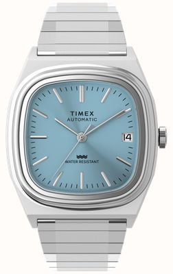 Timex Automatic 1983 E-Line (34mm) Light Blue Dial / Stainless Steel Expansion Bracelet TW2Y66700
