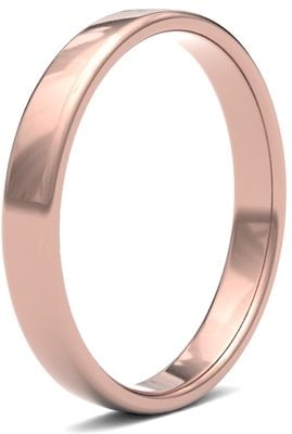 James Moore Wedding Rings | 9ct Rose Gold | 2.5mm | Light | Soft Court | AG_2.5LLS-9R