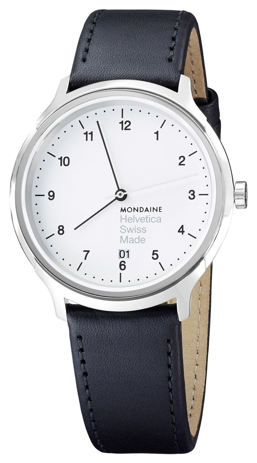 Mondaine MH1.R2210.LB Helvetica Quartz (40mm) White Dial / Watch