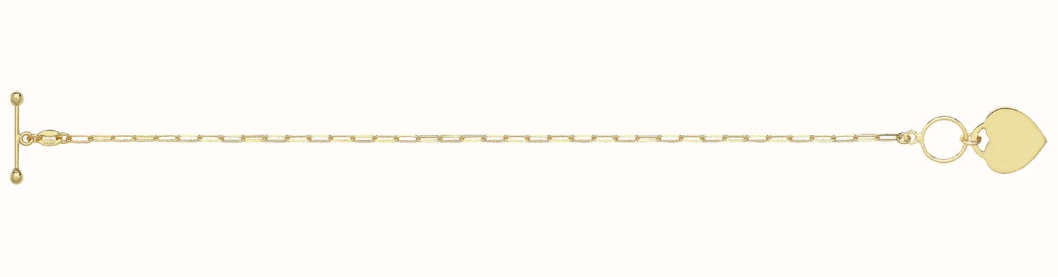 James Moore TH Silver Gold Plated Paperclip Clip T Bar Bracelet G3398BGP