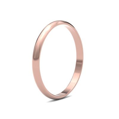 James Moore Wedding Ring  | 2mm | Light | Size D-Shape | AG_2LLD-9R AG_2LLD-9R