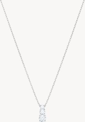 Swarovski Attract Trilogy | Rhodium Plated | White | Round | Necklace 5414970