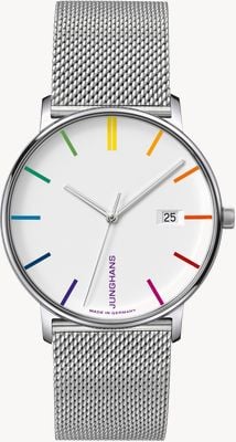 Junghans FORM Quartz Bauhaus Limited Edition (39.9mm) Silver Dial / Stainless Steel Milanese Bracelet 41/4580.44
