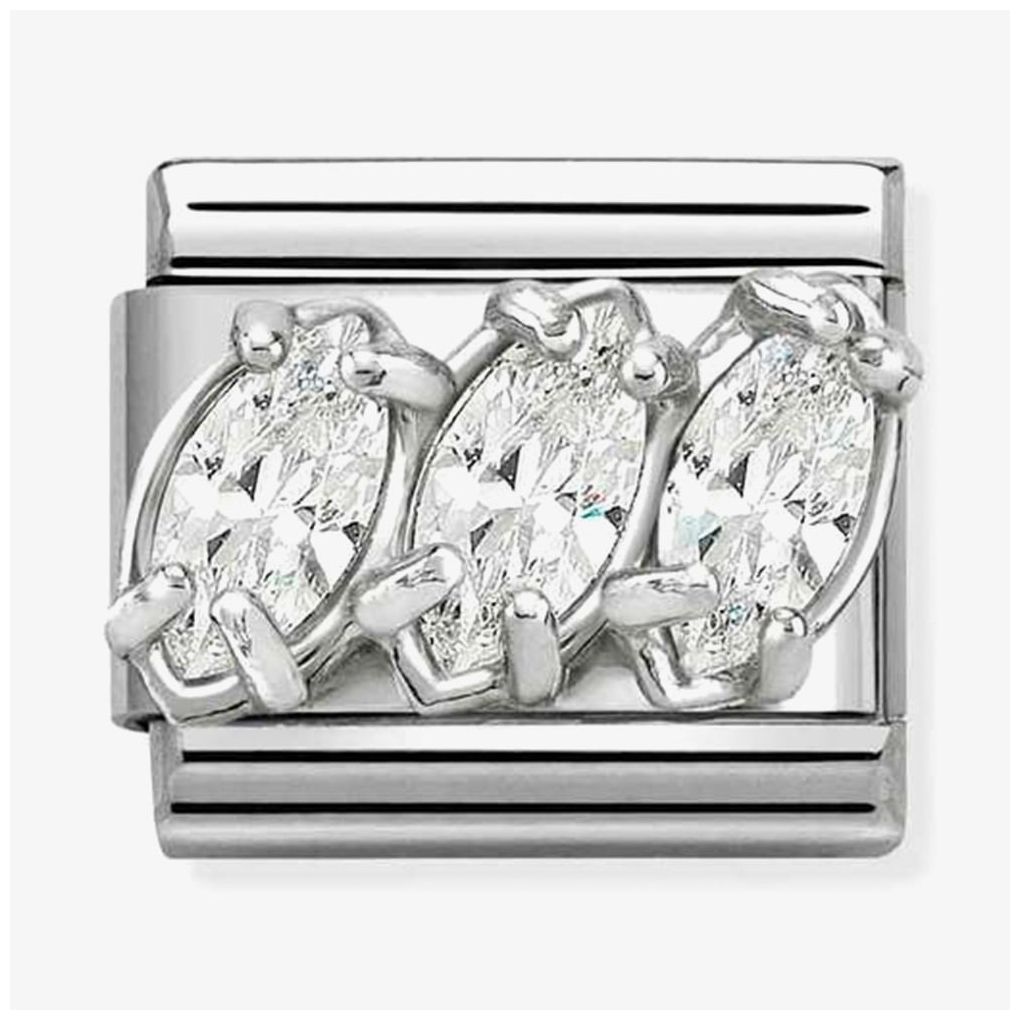 Nomination 330329/05 Classic Trilogy Cubic Zirconia Charm Jewellery