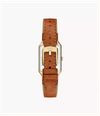 Fossil Raquel 23 mm Three-Hand Date Medium Brown Leather ES5524 - alternate view 2