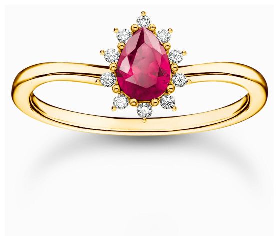 Thomas Sabo TR2479-995-10-56 Vintage Romance Ring - Gold Jewellery