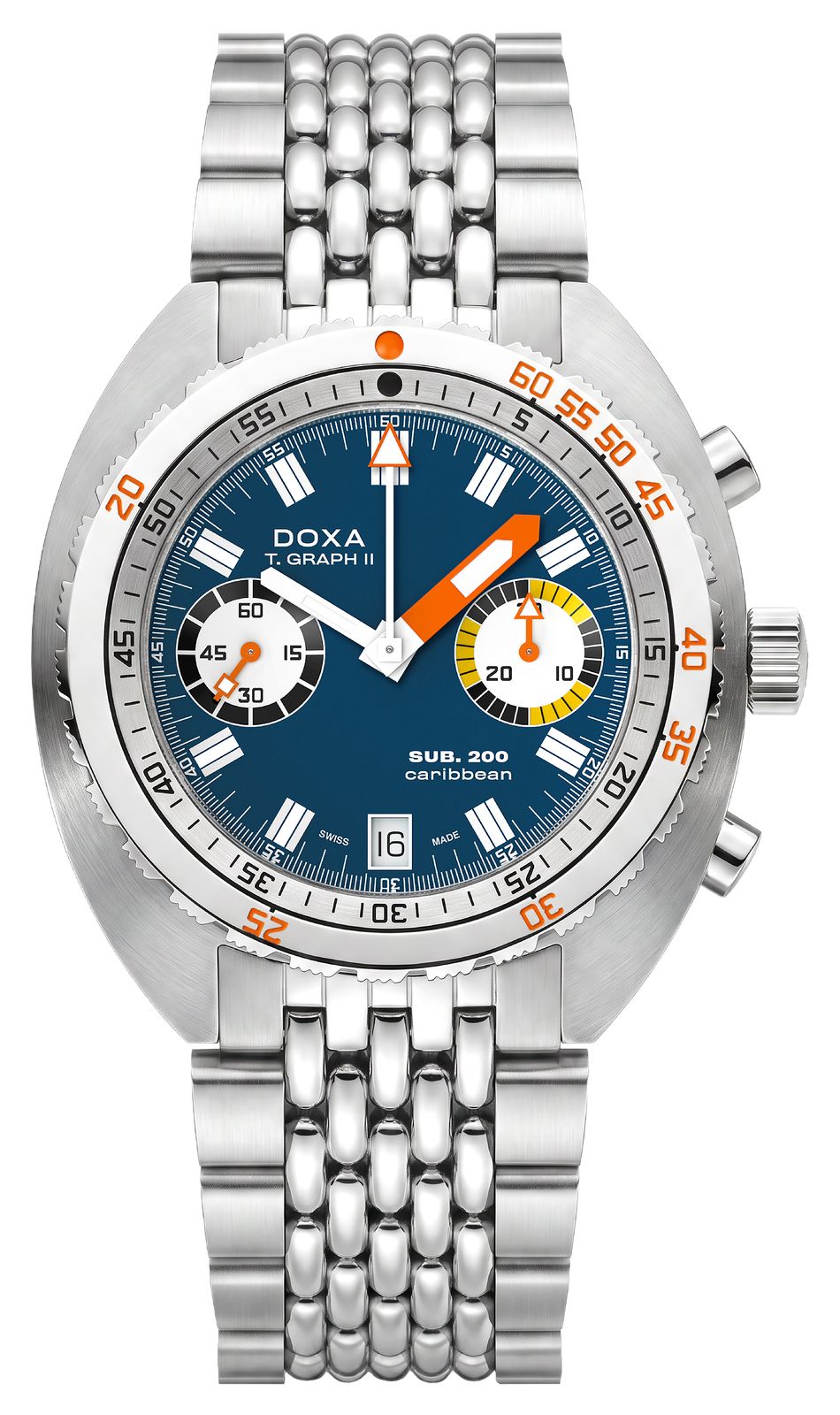 DOXA 806.10.201.10 SUB 200 T.GRAPH II Caribbean (42mm) Blue Watch
