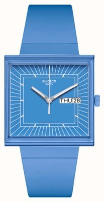 Swatch WHAT IF...SKY? (41.8mm) Blue Dial / Blue Bio-Sourced Strap SO34S700