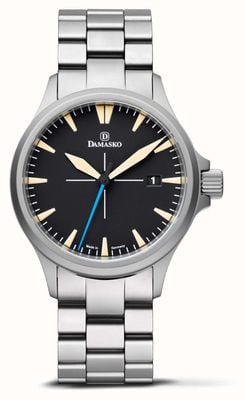 Damasko DK22 Submarine Steel Metal Bracelet Adjustable Clasp Blue Second Hand DK22-SW10221.129.B06E
