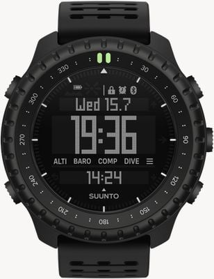 Suunto CORE 2 Classic ABC Outdoor Off-Grid Adventure Watch (49mm) All Black SS051569000