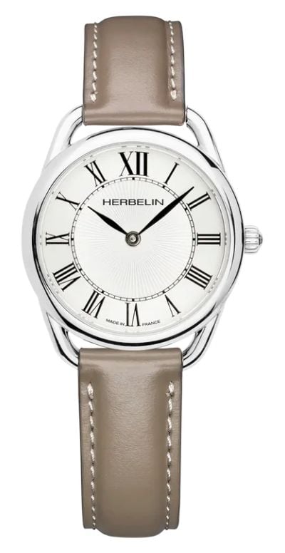 Herbelin 17497AP08TA Ãquinoxe Quartz (28mm) White Guilloch Watch