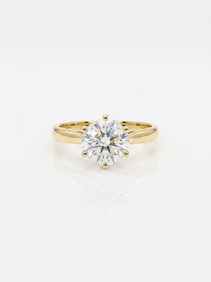 James Moore & Co Pre-Owned 18ct Yellow Gold 0.92ct Round Brilliant Cut Solitare Ring J63131