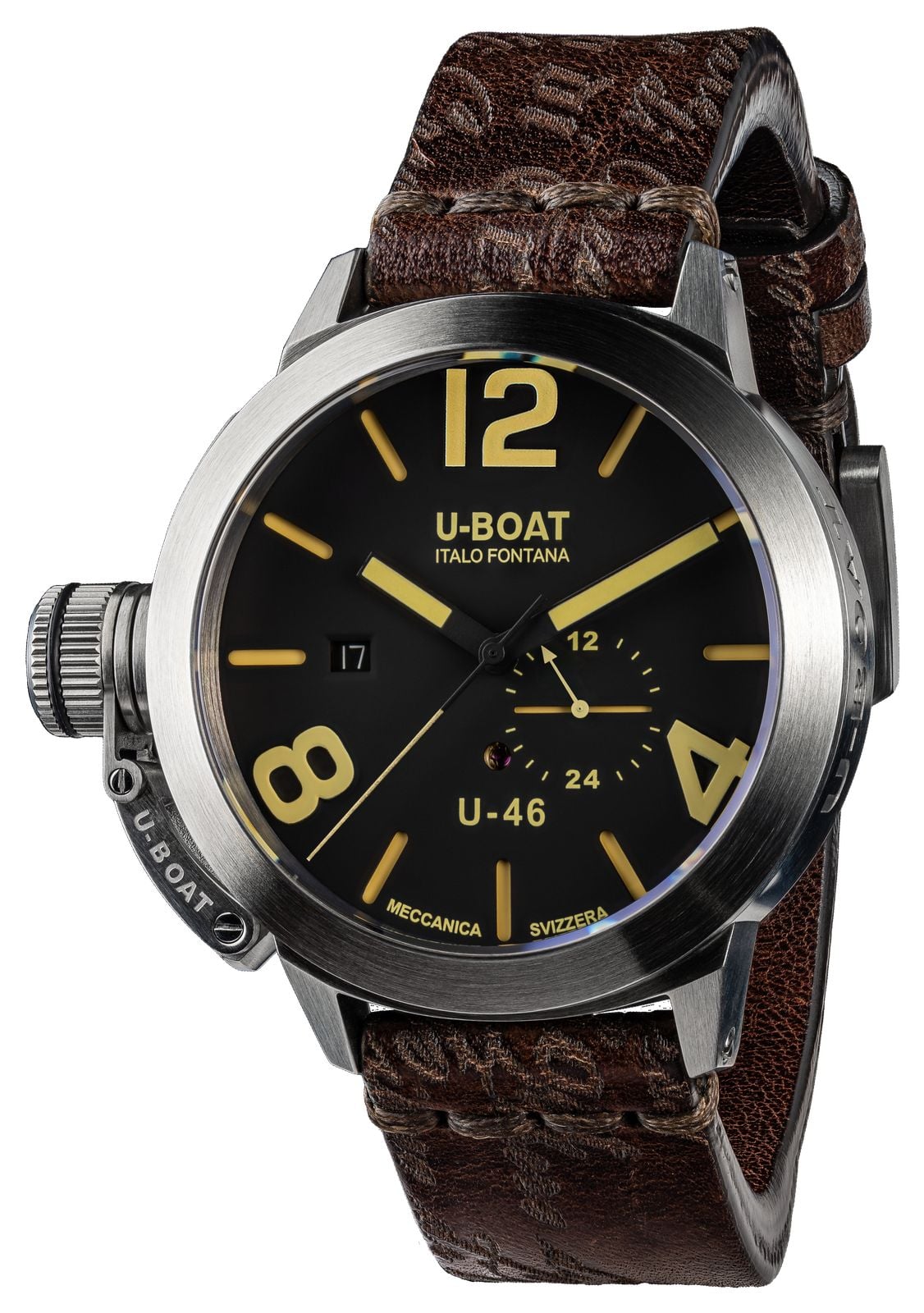 U-Boat 4646 CLASSICO U-46 AS1(46mm) Black Dial / Dark Brown Watch