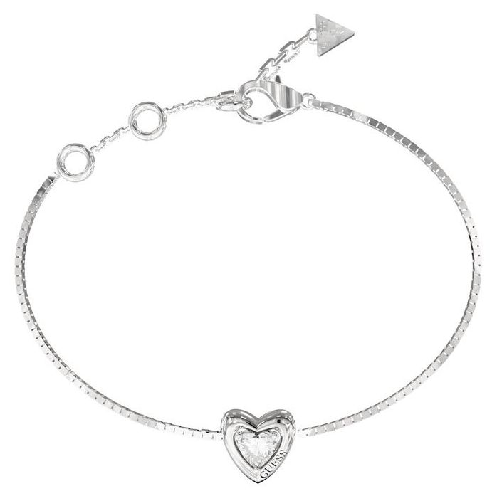 Guess UBB06017RHL Beloved Crystal Heart Silver Bracelet Jewellery