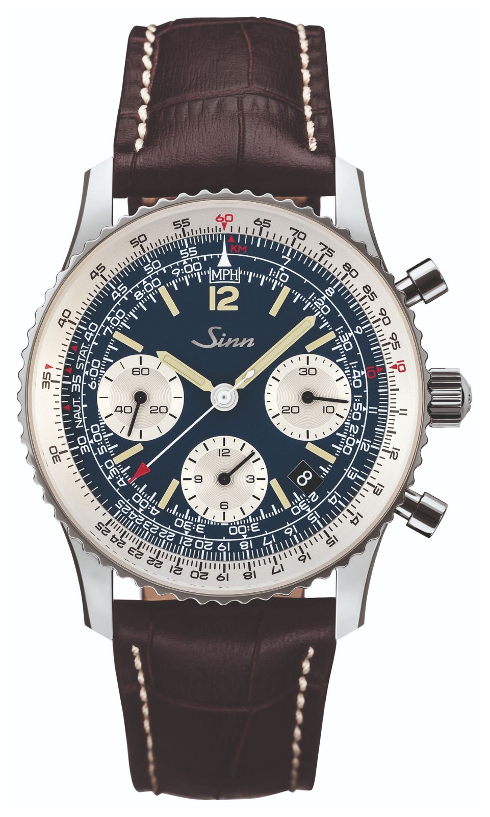 Sinn 903.091-DARK-BROWN-LEATHER 903 St BE II The Navigation Watch