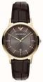Emporio Armani Three-Hand Quartz (39mm) Brown Sunray Dial / Brown Leather Strap AR11824