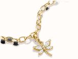 Thomas Sabo Gold-Tone Dragonfly Charm with white zirconia 1872-M01-14 - alternate view 2