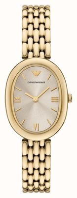 Emporio Armani Two-Hand Quartz (26mm) Champagne Dial / Gold PVD Stainless Steel Bracelet AR11707