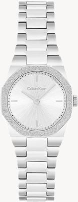 Calvin Klein Geometric Elegance (23mm) Silver Dial / Stainless Steel Bracelet 25100141