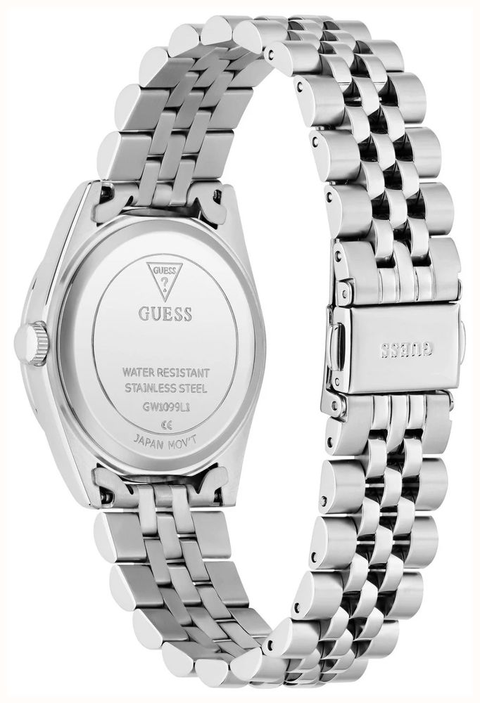 Guess Jada White Mother of Pearl Dial Silver-Tone Stainless Steel Bracelet GW1099L1 - alternate view 3