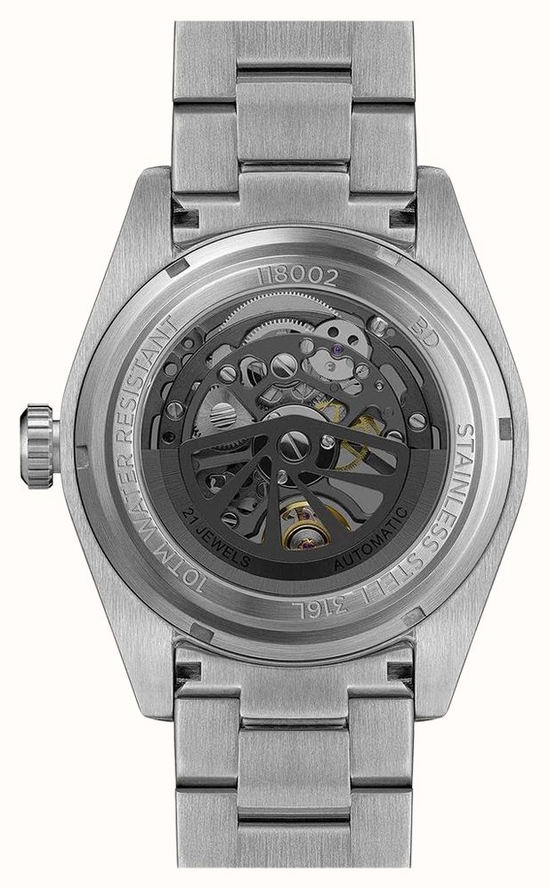 Ingersoll THE BUCK Automatic (43mm) Blue Skeleton Dial / Stainless Steel Bracelet I18002 - alternate view 4