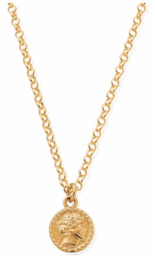 ChloBo CC-G-NE-21-S1 Belcher Chain Aphrodite Goddess Gold- Jewellery