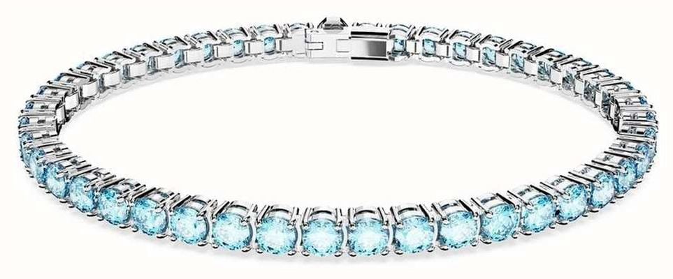 Swarovski Swarovski Matrix Bracelet | Blue Crystal | Tennis Bracelet Large 5648929