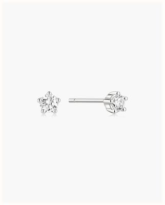 Ania Haie Silver Mini Five-Prong Sparkle Stud Earrings E079-04H