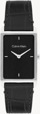 Calvin Klein CK Dapper (24mm) Black Dial / Black Leather Strap 25200528