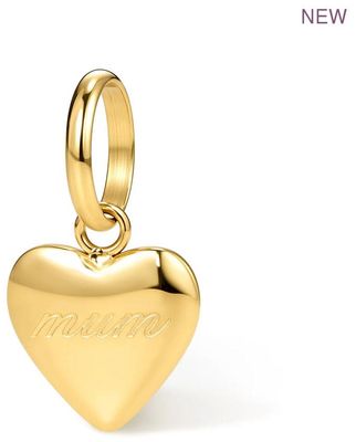 D.LOUISE Gold Tone Mini Mum Heart Charm CH-43