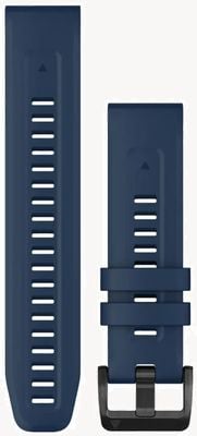 Garmin QuickFit® 22 Watch Strap Only - Captain Blue With Black Stainless Steel Hardware 010-13111-31