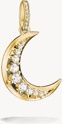Thomas Sabo Moon Pendant with white zirconia PE1020-M01-14