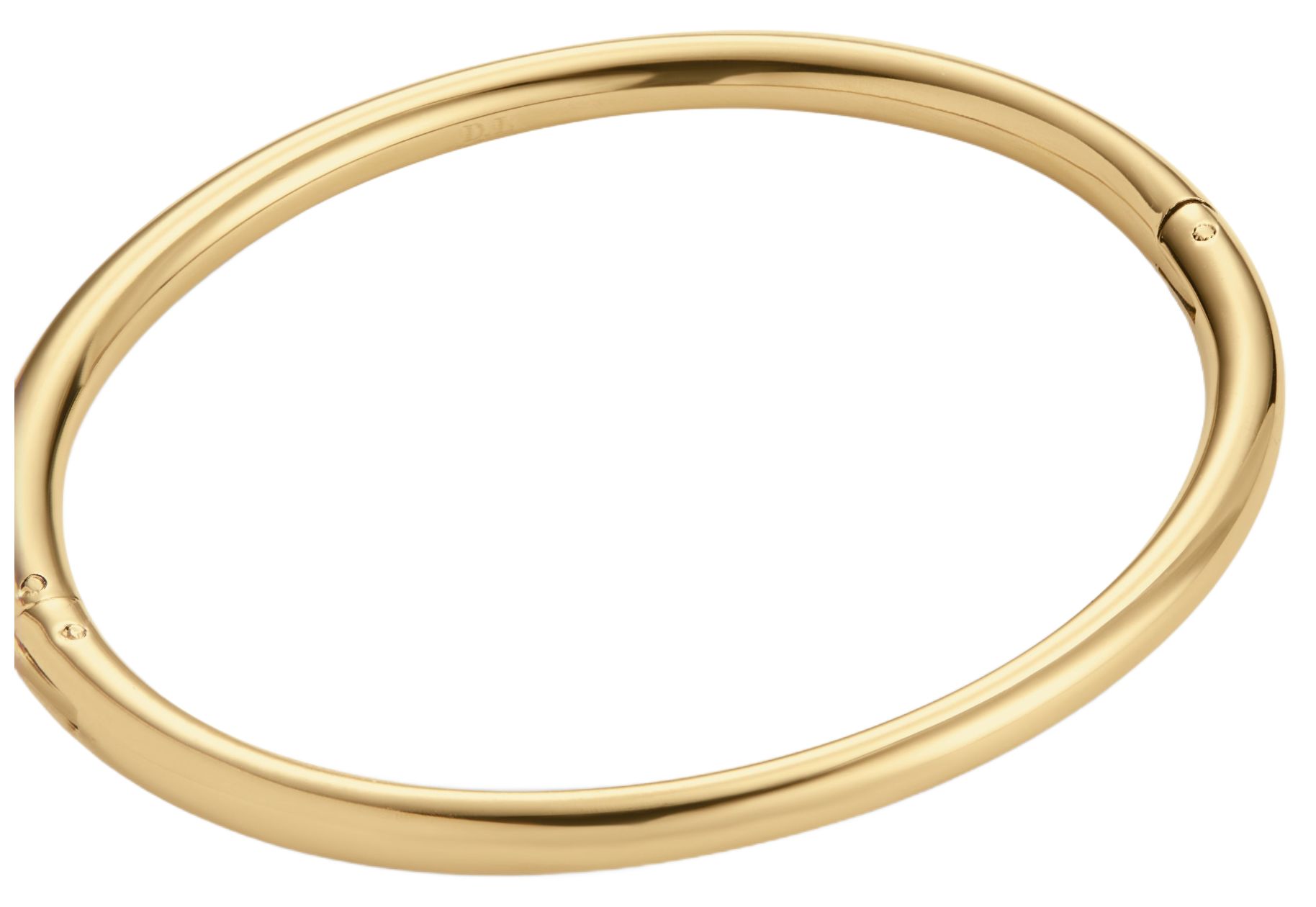 D.LOUISE YBB-014-01 Gold Plated Classic Oval Bangle S/m Jewellery