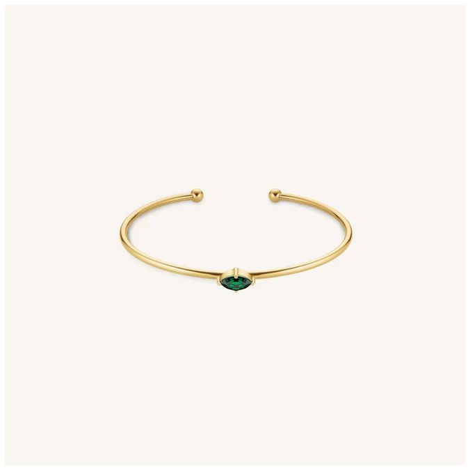 Rosefield Jewellery JBEMG-J1242 Emerald Marquise Gold Plated