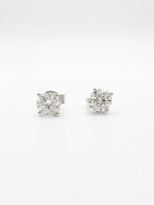 9ct White Gold 1.50ct Round Brilliant Cut Lab Grown Diamond LG2ER9W