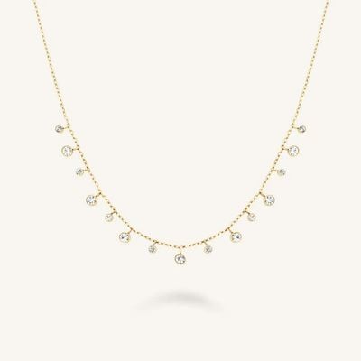 Rosefield Jewellery Multi Dangling Crystals Necklace JNDCG-J1017