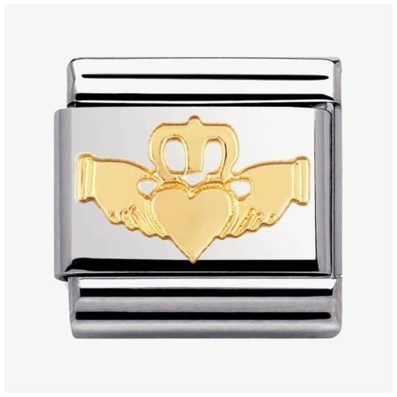 Nomination 030119/05 CLASSIC Gold Celtic Claddagh Heart and Jewellery