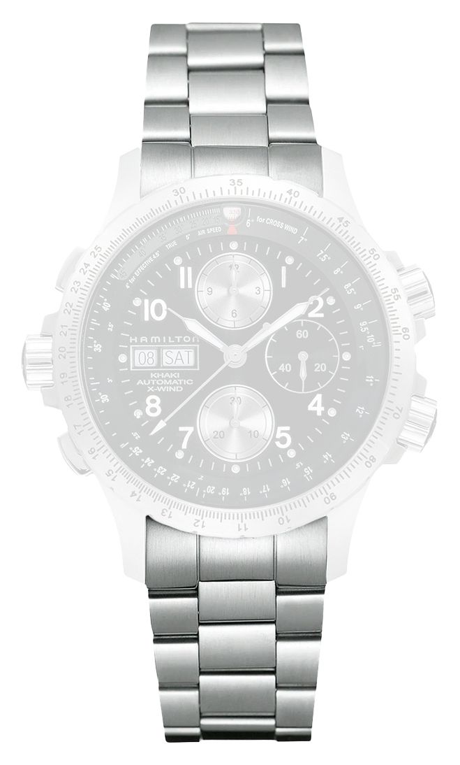 Hamilton Straps H695766100 Khaki Aviation Stainless Steel Watch