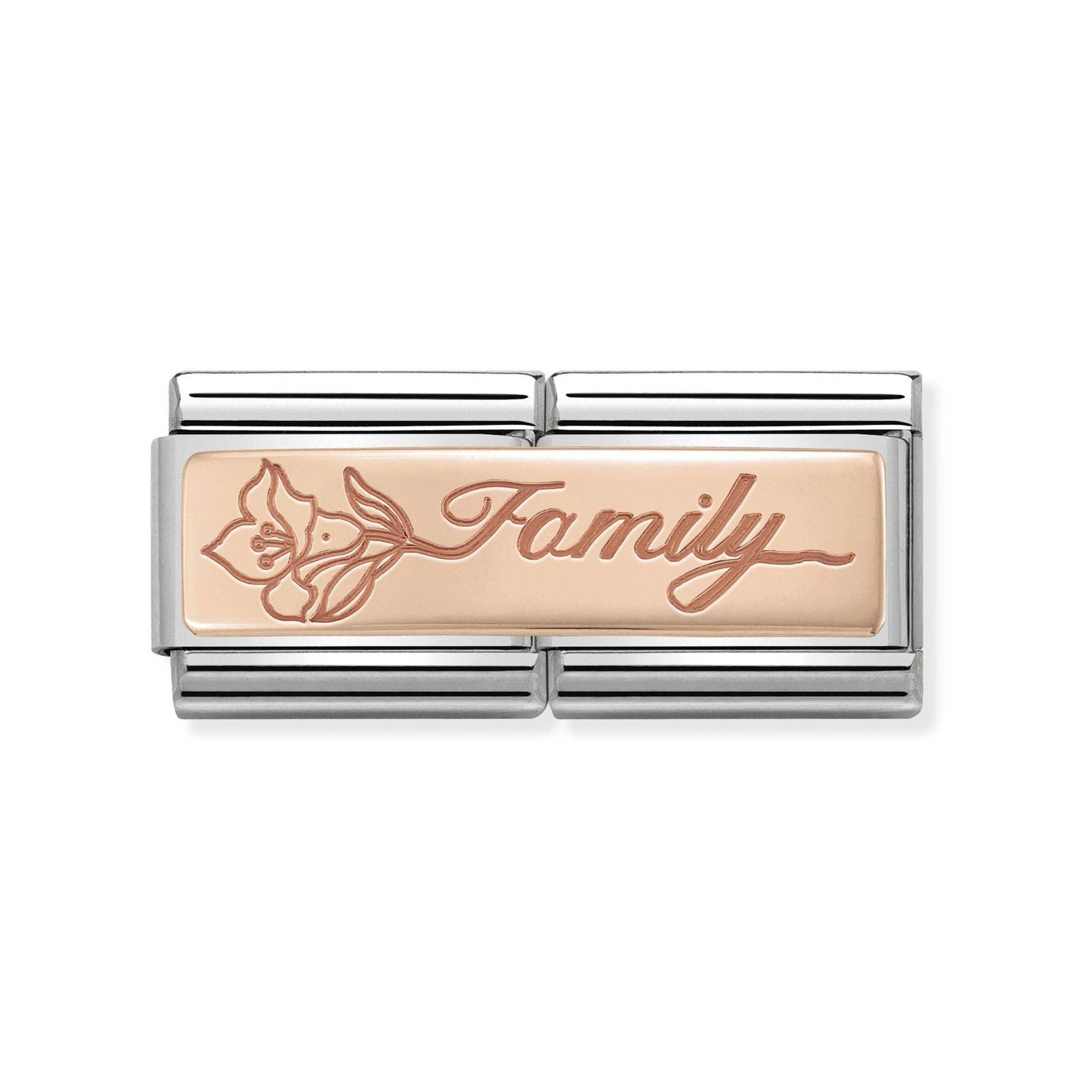 Nomination 430710/17 Classic Family 9ct Rose Gold & Steel Jewellery