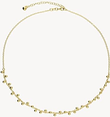 Gold Plated Ball And Chain Necklace H6348/Y