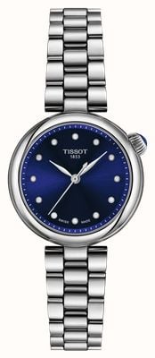 Tissot Desir Quartz (28mm) Blue Sunray Dial / Stainless Steel Bracelet Watch T1520101104600