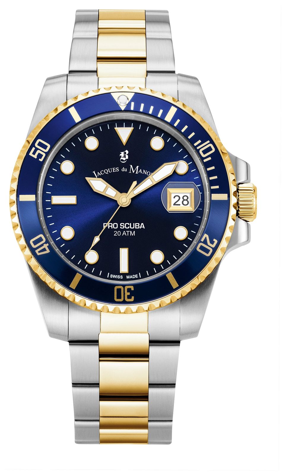 Jacques Du Manoir JWG02806 Pro Scuba (43mm) Blue Dial / Two- Watch