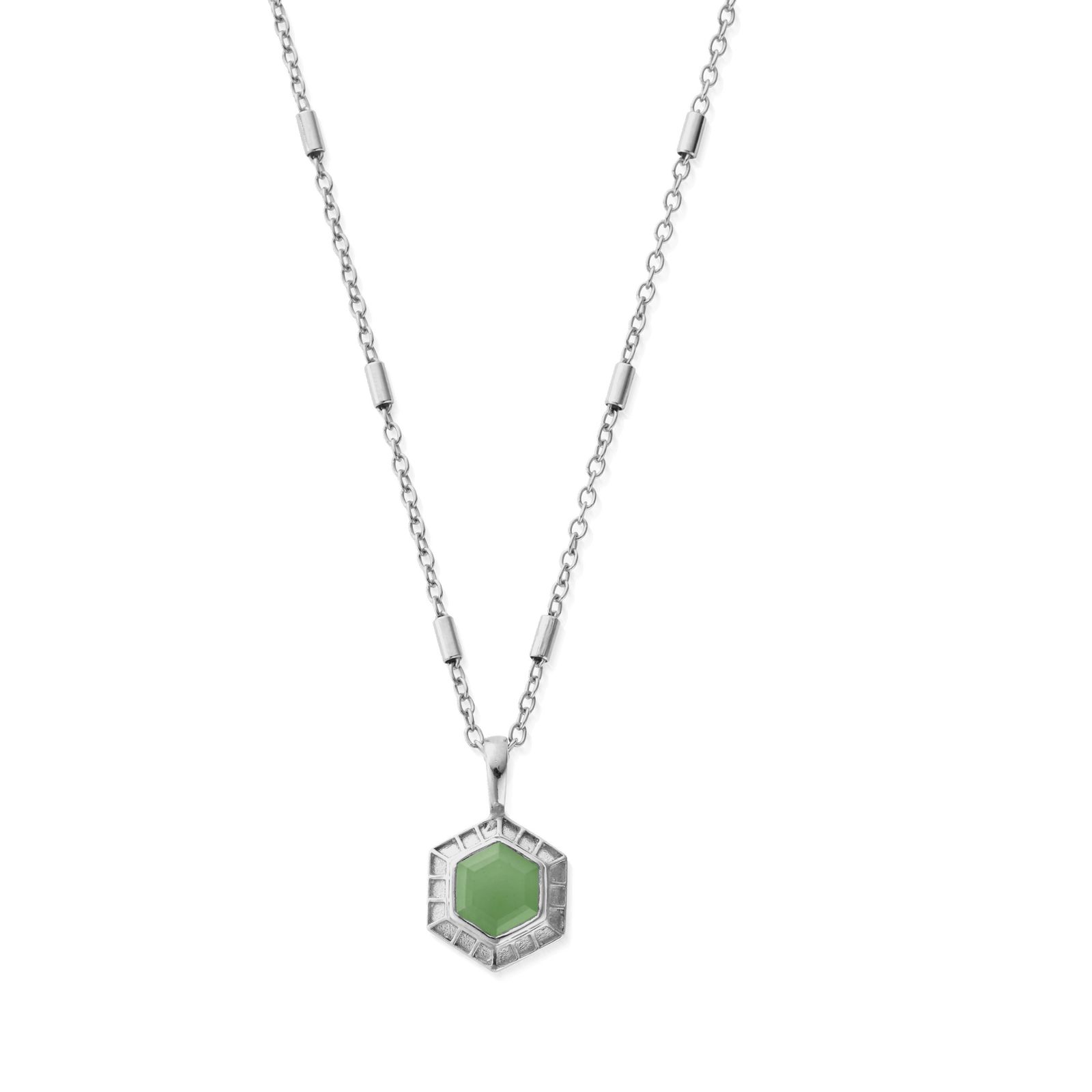 ChloBo SNCC3442 In Bloom HAPPINESS Aventurine Necklace - 925 Jewellery