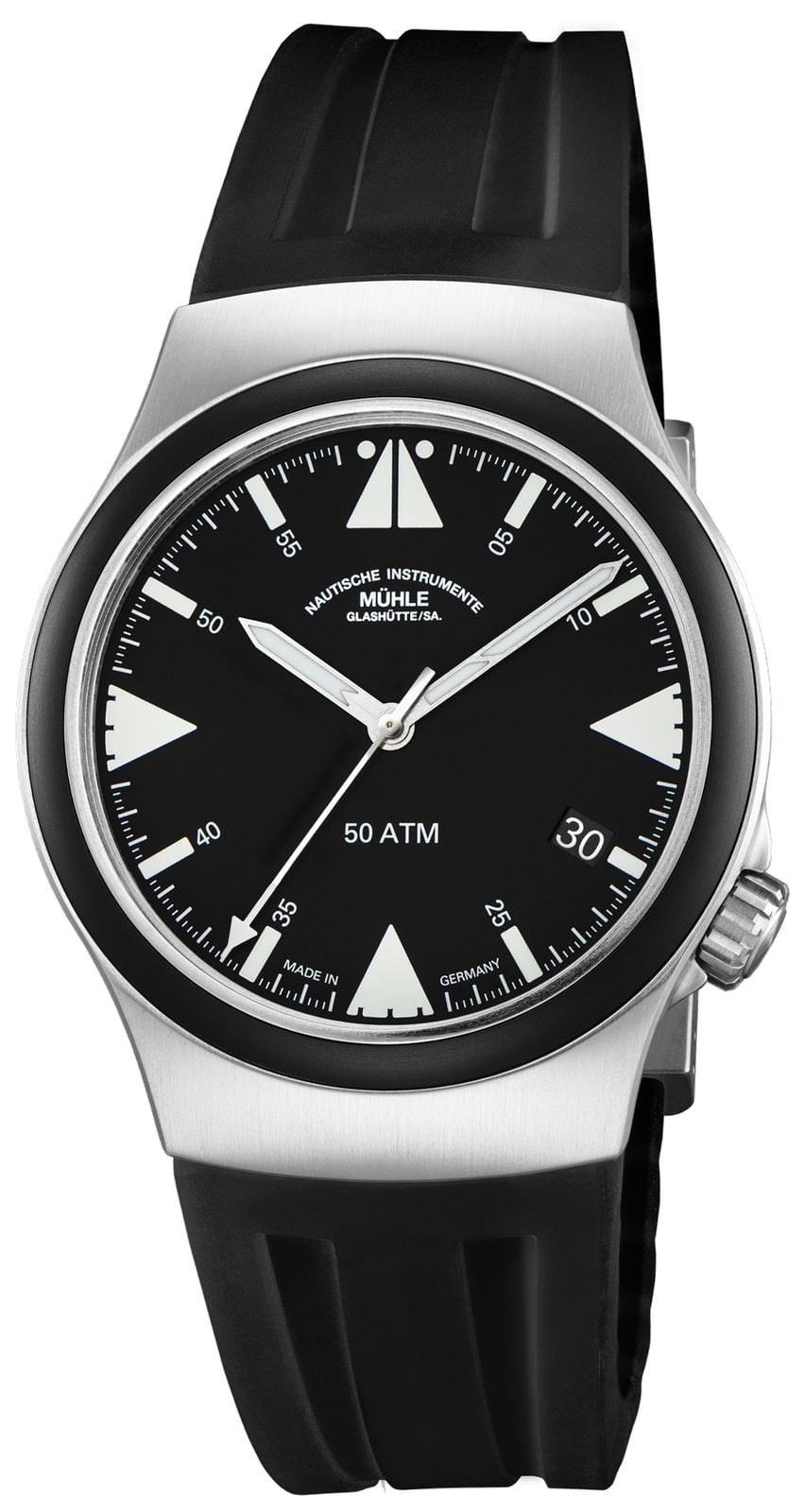 MÃ¼hle GlashÃ¼tte M1-51-03-KB SAR Mission Timer Titan Black Watch