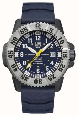 Luminox MIL-SPEC Deep Blue 3350 Series (46mm) Deep-Blue Dial / Deep-Blue Rubber Strap + Black Webbing Strap XL.3355.SET